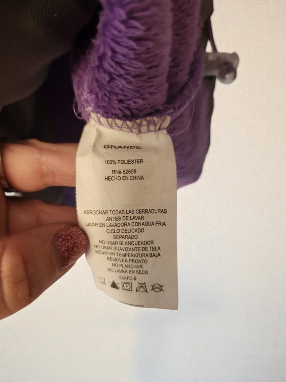 💜 Free Country Fleece Jacket | Size Large | Cozy Zip Up | Soft Warm Layer 💜 - Picture 9 of 11